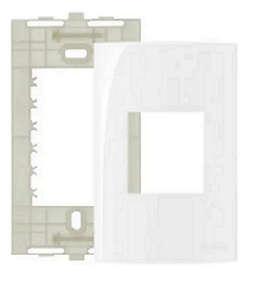 Placa 4x2 3 Postos Margirius Sleek Branco